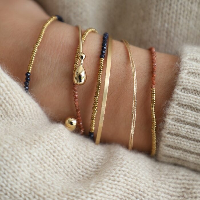 bracelet fin femme en pierres naturelles