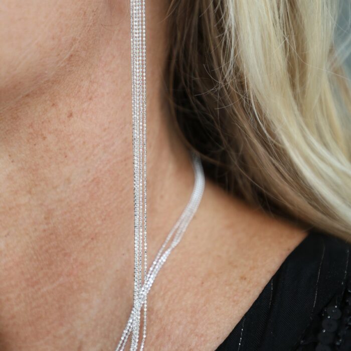 boucles d'oreille femme longue, mono boucle, boucles d'oreilles en argent 925