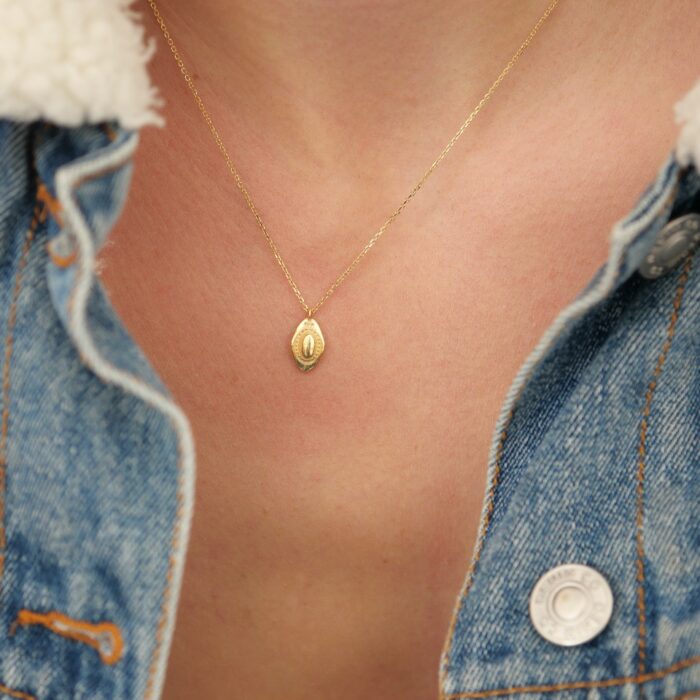 Collier plaqué or fin tendance western