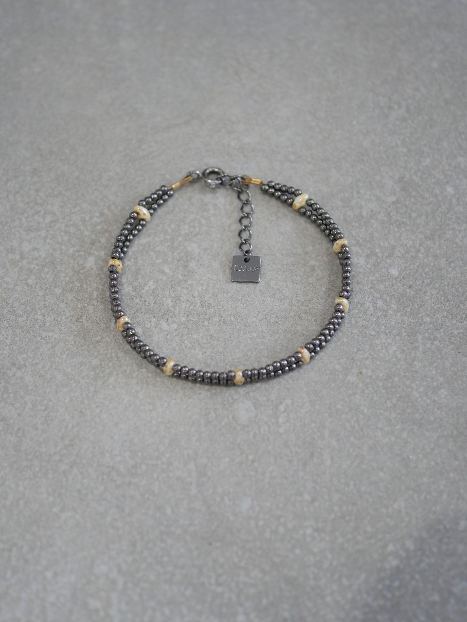 Bracelet Arlette 5 Bracelet Arlette rhodié noir — Loumaé Bijoux