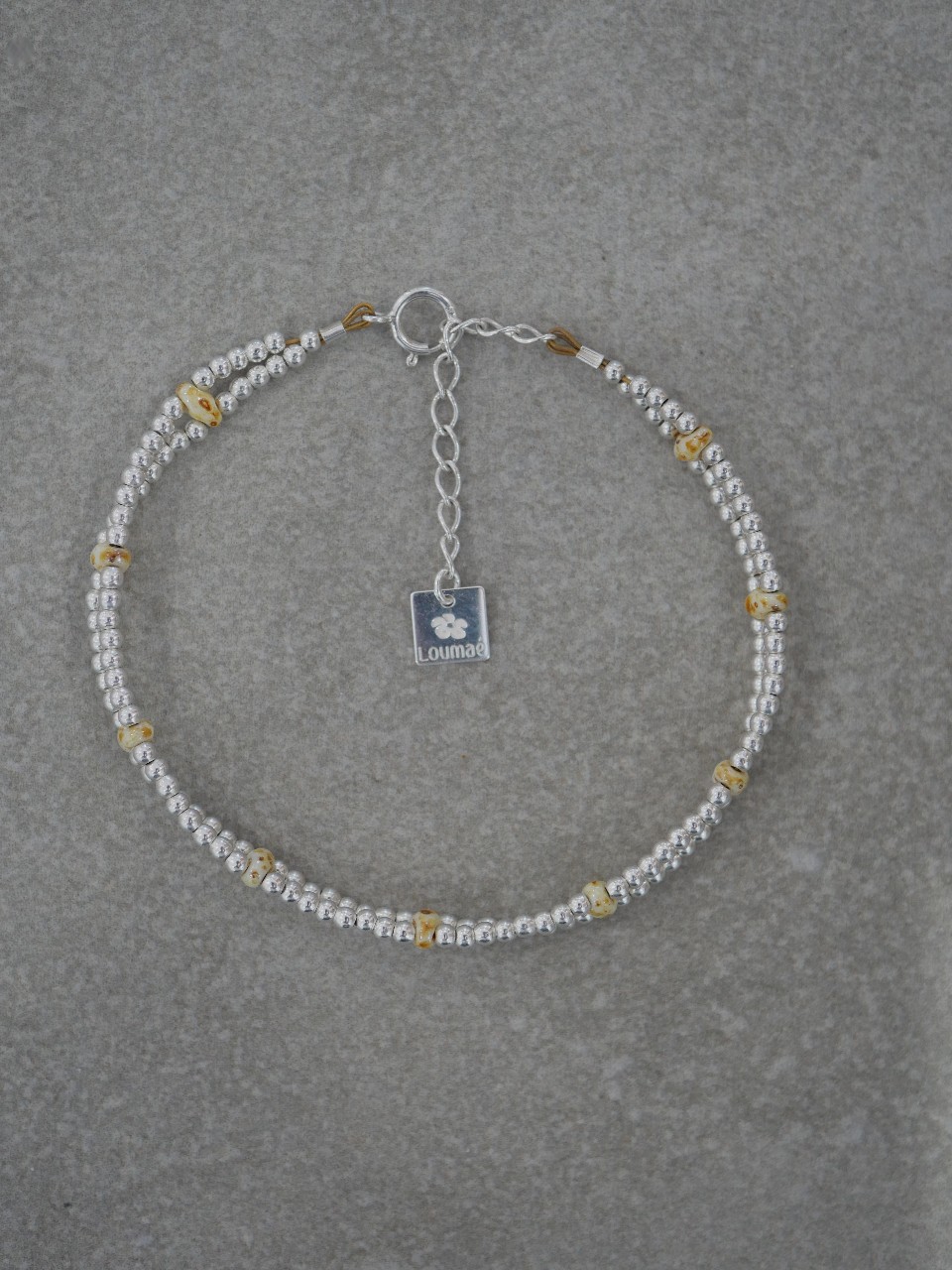 Bracelet Arlette 8 bracelet femme double rang en argent massif