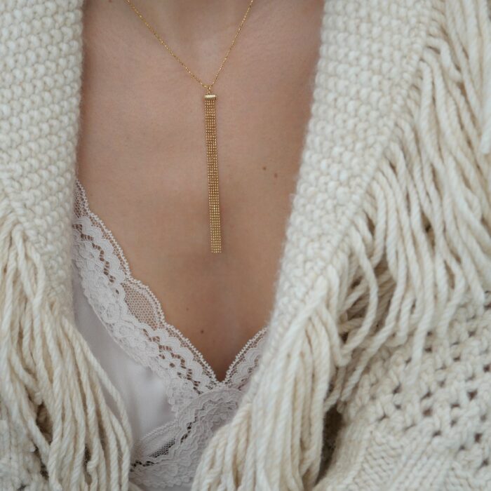 Collier raffiné plaqué or 3 microns