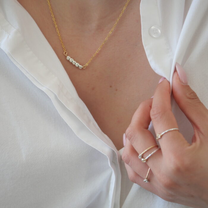 collier femme argent 925 or laminé