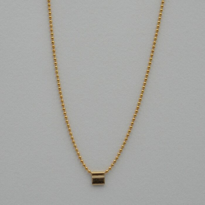 collier fin en gold filled