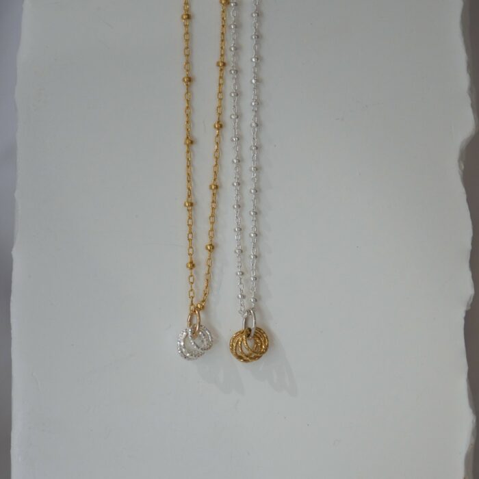 collier fin en gold filled et argent 925 femme