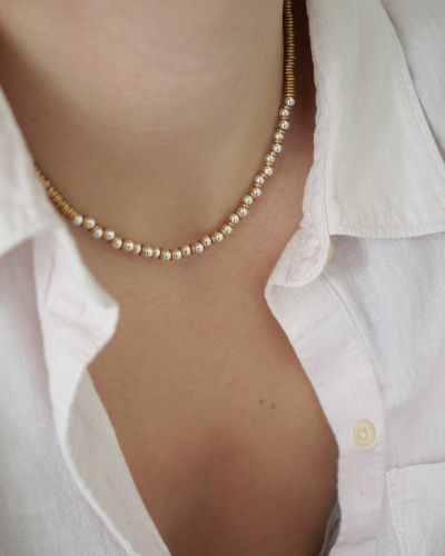 collier doré femme