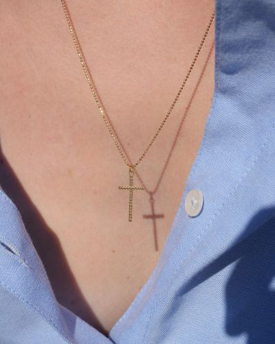 collier long et fin plaqué or 3 microns