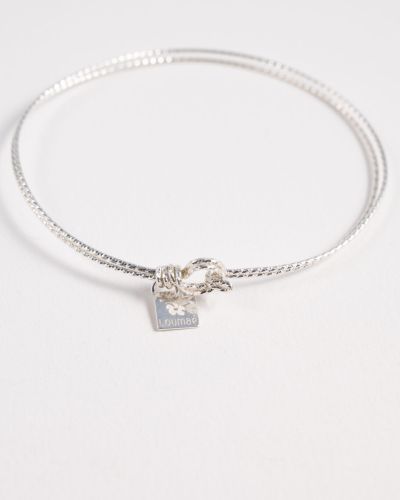 Bracelet jonc Mia en fil diamanté argent 925, bijou fin fait main Loumaé Bijoux