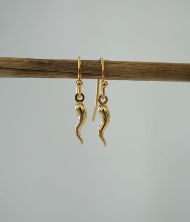 Collier Bloom 6 Boucles d’oreilles fines en plaqué or 3 microns style minimaliste