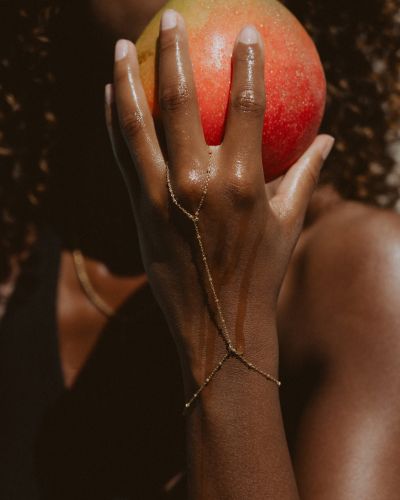 Chaine de main, or laminé, doré, bijoux de main