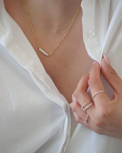 collier femme argent 925 or laminé