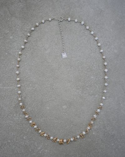 collier en argent et perle