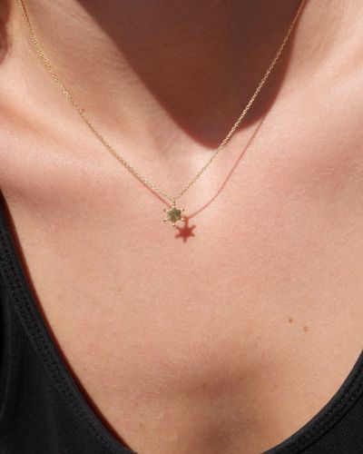 collier femme ras de cou plaqué or 3 microns