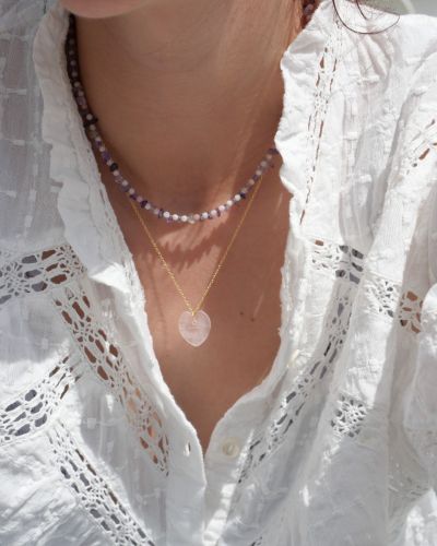 Collier femme en pierres naturelles