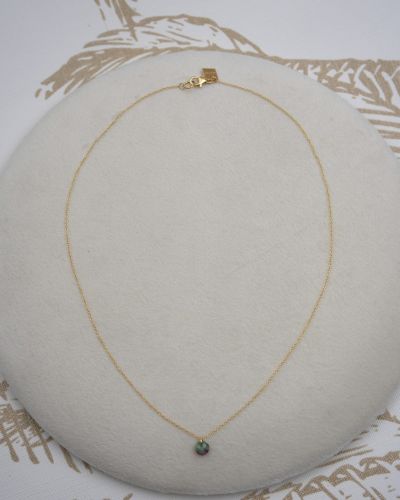 collier en gold filled et pierres semi précieuses