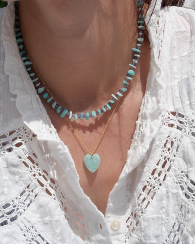 Collier femme en pierres naturelles